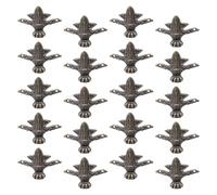 FOMIYES Pieds de Meubles Anciens en Alliage de Zinc 20 Pièces Vis pour Coffrets à Bijoux Bois Protection d'angle Vintage