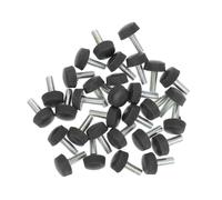 FOMIYES Pieds de Meubles Réglables Faciles à Installer Noir en PP 30pcs Surface Lisse sans Burrs pour Tables et Armoires