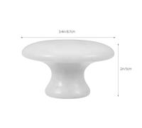 FOMIYES Pierre Gua Sha en Jade Forme Champignon Outil de Massage Visage et Corps Rafraîchissant Anti-poches pour Soins Peau Blanc Spa