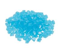 FOMIYES Pierres Lumineuses Phosphorescentes 400 Pièces en Résine Bleu, Décorations de Gravier pour Aquarium et Jardin, pour Éclairage Aquarium et Décoration Extérieure