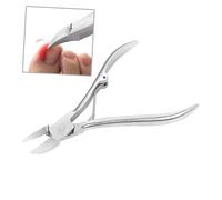 FOMIYES Pince à Cuticules Prise Confortable en Acier Inoxydable Ressort Intégré Coupe-ongles Professionnel Courbe Unique Facilitant la Coupe pour Pédicure et Manucure à Domicile