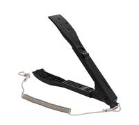 FOMIYES Pince de Pêche à Ressort Antidérapante Noire avec Cordon Pince à Poisson Multifonction Légère pour Pêche en Plein Air Outil de Maintien et Contrôle des Poissons à Leurre Pratique