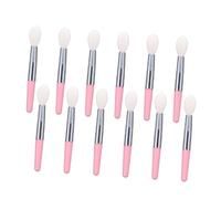 FOMIYES Pinceau à Lèvres En Silicone Applicateur 12 Pièces Taille Mini Transparent Blanc Et Rose Poignée Pour Femmes Usage Maquillage Portable