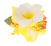 FOMIYES Pins à Cheveux Hawaïens Forme de Fleur de Frangipanier Accessoires de Coiffure avec Fleurs Artificielles pour Fêtes de Plage et Festivals