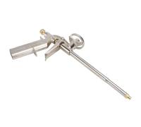 FOMIYES Pistolet à Colle Manuel en Aluminium, Distributeur de Mousse Expansive Réglable, Outil de Calfeutrage pour Travaux de Réparation et Isolation, Pistolet à Mousse Expansive