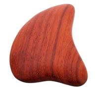 FOMIYES Planche Gua Sha en Bois Rouge de Hongmu Cœur Ondulé Outil de Massage Gua Sha Visage Corps Jambes Circulation Sanguine