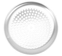 FOMIYES Plaque à Pizza Perforée en Alliage d'Aluminium 10 Pouces Antiadhésive pour Four à Pizza Maison et Professionnel Cuisson Homogène Nettoyage Facile