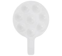 FOMIYES Plaque Cuisson Escargots en Céramique Blanche Résistante la Chaleur, Grand Plat à Four pour Escargots Comestibles Trous Antidérapants, Assiette de Service Cuisine et Restaurant,