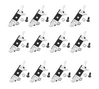 FOMIYES Plaque de Déverrouillage par Pression 15PCS Bornier de Haut-parleur à Ressort avec Vis et Écrous, Bride de Bornier en Métal pour Réparation Audio et Home Theater
