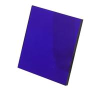 FOMIYES Plaque de Verre Filtrante Bleu Cobalt 10x10 Cm, Équipement Expérimental en Verre pour Réactions de Coloration de Flamme, Matériel Pédagogique pour Laboratoire Scolaire,