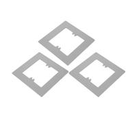 FOMIYES Plaque Murale de Protection Autocollante pour Interrupteur 1 Module 86 Type Gris, Lot de 3 Caches Décoratifs pour Prise et Murale, Plaque de Recouvrement Résistante