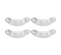 FOMIYES Plaques Talon Métal en Fer Robuste Kit 2 Paires pour Boots Homme Protège-Talons Anti-Usure Patchs Réparation Semelles pour Usage Quotidien et Extérieur