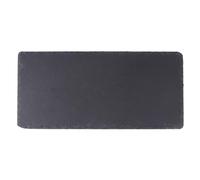 FOMIYES Plat de Service Barbecue en Porcelaine Noire Rectangulaire, Design Unique et Élégant, Pratique pour Thanksgiving et Tea Party, Usage Longue Durée