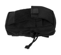 FOMIYES Pochette pour Téléphone Portable de Randonnée Résistante à L’Eau Fixation Auto-Agrippante pour Bretelle de Paquet à Dos Petite Taille Couleur Noire Accès Rapide et Sécurisée