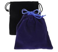 FOMIYES Pochettes de Rangement pour Cubes Puzzle en Peluche Noire, 2 Pièces, Légères et Résistantes à l'usure, pour Transporter Vos Jeux de Société