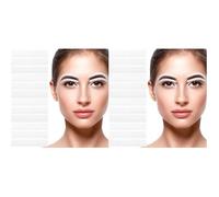 FOMIYES Pochoir à sourcils fin : kit de pochoirs à sourcils - Pochoirs autocollants pour sourcils - 24 feuilles jetables pour sourcils - Pochoir auxiliaire pour femmes outils de maquillage pochoirs à