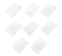 FOMIYES Pochoirs Alphabet en Plastique - Pochoir de Lettres et Chiffres Grands Formats, Réutilisables pour Peinture, Loisirs Créatifs, Scrapbooking et Projets Artistiques