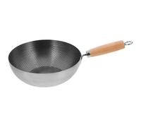 FOMIYES Poêle à Frire Nid D’abeille 22 Cm en Acier Inoxydable sans Revêtement, Wok Antiadhésif pour Cuisinière à Gaz et Électrique, 1 Pièce, Cuisson Saine et Nettoyage Facile, Ustensile