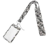 FOMIYES Porte-Badge avec Cordon Amovible Étui pour Carte d'Identité à Motif Floral Protège-Cartes d'Élève Polyvalent Pochette Légère et Pratique pour École Bureau et Usage Quotidien