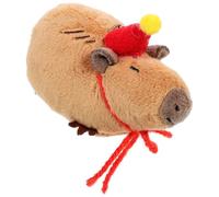 FOMIYES Porte-Clés Cochon d'Inde Pendentif en Peluche 10 CM Accessoire Souple pour Paquet à Dos Marron Clair Coton PP