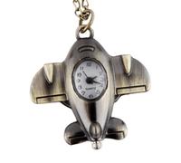 FOMIYES Porte-clés Montre de Poche Décorative en Alliage Forme Avion Rétro Chaîne, Accessoire Créatif et Élégant pour Bracelet ou Cheville, Présent