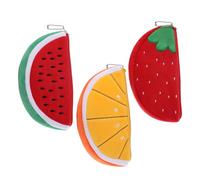 FOMIYES Porte- de Fruits 3Pcs Pochette Zippée Compact et Portable Porte- pour Femme pour Poche ou Paquet à Main Design et Unique