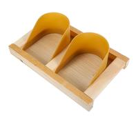 FOMIYES Porte Double en Bois et ABS pour Cage à Pigeons, Installation Simple, Accessoire pour Pigeonniers, Dimensions Optimales, Conçue pour Pigeons Voyageurs