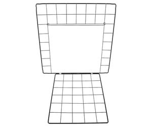 FOMIYES Porte Modulable en Fer Noir pour Cage à Chat, Accessoire de Clôture 35X35 CM Ouverture Intérieure, Montage Personnalisé pour Chenil et Enclos D’Animaux