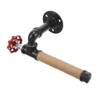 FOMIYES Porte-Papier Mural Multifonction en Acier Inoxydable pour Serviettes et Essuie-Tout Valve, Adapté la Cuisine et Salle de Bain au Design Rétro Industriel