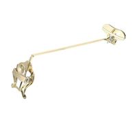 FOMIYES Porte-partitions pour Saxophone Soprano Droit, Clip de Lyre de Marche Réglable, Ultraléger en Métal Doré, Accessoire Portable pour Musique D’orchestre et Répétitions en Extérieur