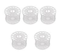 FOMIYES Porte-pinceaux Rond 45 Emplacements en Plastique 5 Pièces - Organisateur Multifonction pour Crayons et Pinceaux de Bureau - Support Stable Rotatif pour Artistes, Étudiants et