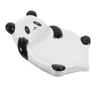 FOMIYES Porte-savonnette en Céramique Panda Auto-drainant pour Salle de Bain, Récipient à Savonnette Original, Support Étui à Savonnette Décoratif, Accessoire Bain Pratique et Facile