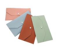 FOMIYES Portefeuille Fin D’enveloppe PU 4pcs, Long et Simple