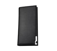FOMIYES Portefeuille Homme Pratique Long pour Cartes Design Sobre et Rangement Noir