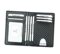 FOMIYES Portefeuille RFID pour Hommes Élégant et Pratique Organiseur de Cartes Multiple pour Bureau Occasions Spéciales Noir