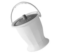 FOMIYES Pot de Chambre Portable Adulte en Plastique Couvercle Hermétique et Joint D’étanchéité, Urinoir Hygiénique Réutilisable pour Personnes Âgées, Femmes Enceintes et Usage Domestique,