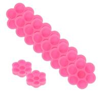 FOMIYES Pot de Colle Réutilisable pour Faux Cils et Pigments, Petit et Léger en Plastique Couleur Rose, pour Mélange de Couleurs Nail Art et Débutants Maquillage, Lot de 200 Pièces