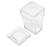 FOMIYES Pot de Coloration en Verre Transparent pour Laboratoire Cuve à 9 Lames Porte-Lames Coplin Facile à Nettoyer Récipient Polyvalent pour Expériences Scientifiques et Analyse