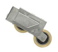 FOMIYES Poulies Porte Coulissante en Cuivre Roues Tandem et Roulement à Billes, Conçues pour Portes Lourdes et Fenêtres Coulissantes, Adaptées aux Meubles et Usages Quotidiens