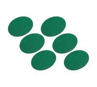 FOMIYES Poussoirs Air Hockey Feutrine Autocollante Vert 6 Pièces Coussins de Remplacement Auto-Adhésifs pour Palets et Pagaies Hockey sur Air