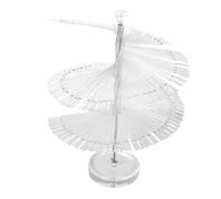 FOMIYES Présentoir À Faux En Spirale - 120 Bâtonnets De Vernis À Tableau D'entraînement Plastique Acrylique Et Acier Inoxydable Et Présentoir Pour Nail Art À Domicile