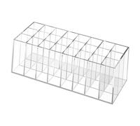 FOMIYES Présentoir Multifonctionnel Transparent à 36 Compartiments Rangement Pour Rouges à Lèvres Et Outils De Maquillage Support Pratique Pour Balcon Ou Chambre