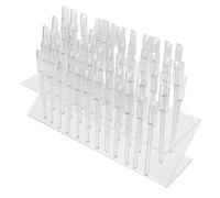 FOMIYES Présentoir Vernis à Ongles z 64 Emplacements Compact Transparent Portable Pour Professionnels Et Particuliers Usage Salon Manucure Nuancier Intégré