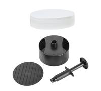 FOMIYES Presse à Hamburger Ronde Antiadhésive en Abs avec Papier | Moule pour Galettes, Usage la Cuisine Familiale, Convient aux Burgers Végétariens et Saucisses, Lot de Feuilles