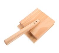 FOMIYES Presse à Raviolis en Bois Manuelle, Outil de Pressage de Pâte pour Raviolis et Dumplings, Format Compact, Portable, Maison Cuisine, Presse-pâte Facile à Utiliser et Nettoyer