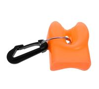 FOMIYES Protection Embout Buccal Plongée PVC Orange avec Clip à Dégagement Rapide, Support Régulateur Pieuvre Suspendu pour Plongée sous-Marine, Accessoire Compatible Plaque Dorsale, 1