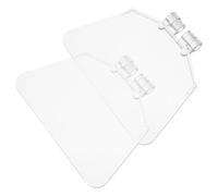 FOMIYES Protection Oculaire pour Banc de Meulage 2 Pcs, Écran Transparent 15 Cm, Dispositif de Protection en Plastique Résistant Haute Température, Accessoire pour Touret, Sécurité