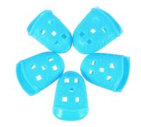 FOMIYES Protège-doigts de Guitare en Silicone Souple Bleu Ciel, 25 Pièces Capuchons de Protection pour Bout des Doigts, Légers et Respirants, Adaptés à Différents Types D’instruments,
