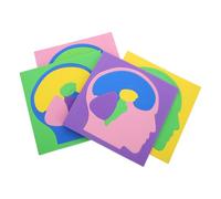 FOMIYES Puzzle Éducatif Montessori pour Garçon et Filles D’Âge Préscolaire - Modèle Cérébral en 4 Pièces en Bois Multicolore - Jeu D’Apprentissage de L’Anatomie du Cerveau Humain pour