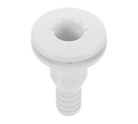 FOMIYES Raccord de Vidange Passe-Coque 3/4 Pouces en Plastique Résistant à la Corrosion pour Bateaux Yachts et Camping-Cars - Vanne de Dalot Étanche pour Évacuation de L'Eau Cabine